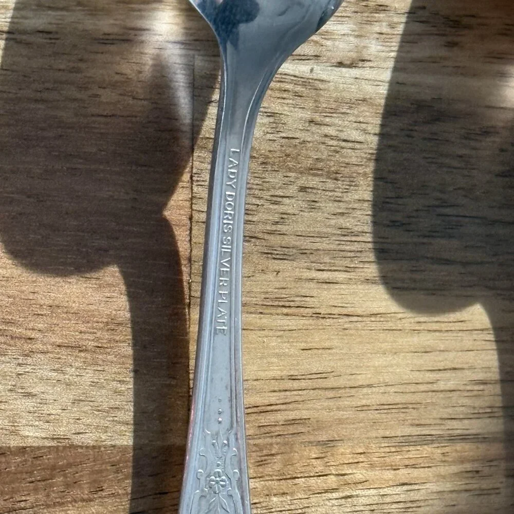 International Silver Plate Lady Doris Soup Spoon 3 Pc Set Vintage Collectible